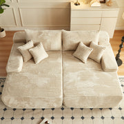 OVIOS 81" Boneless Sofa, Sleeper Couch, No Assembly Required