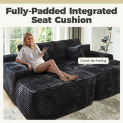 OVIOS 81" Boneless Sofa, Sleeper Couch, No Assembly Required