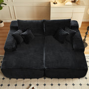 OVIOS 81" Boneless Sofa, Sleeper Couch, No Assembly Required