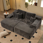 OVIOS 81" Boneless Sofa, Sleeper Couch, No Assembly Required
